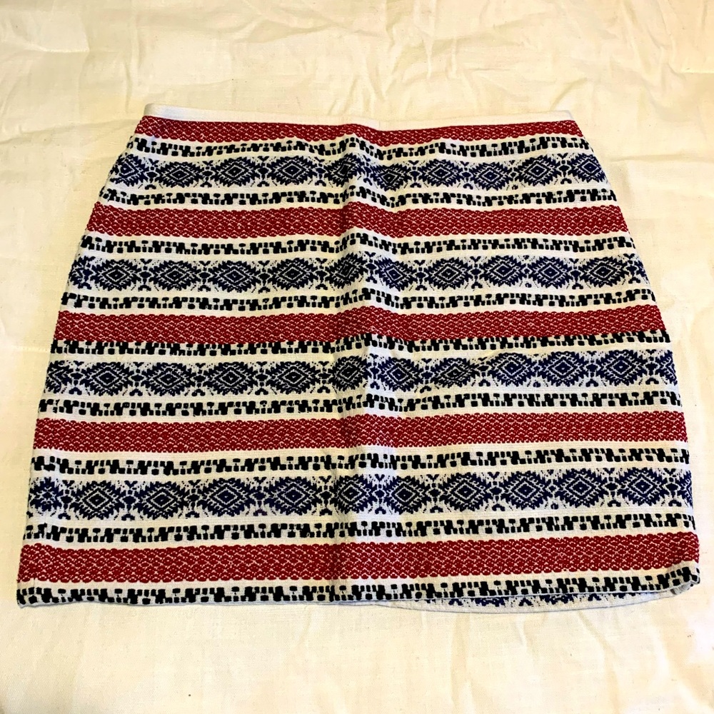Madewell embroidered skirt